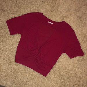 PacSun Front-Tied Knot Shirt